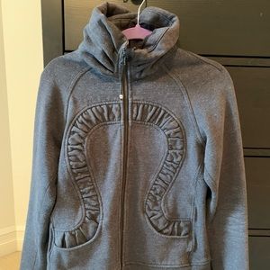 Lululemon metallic scuba zip up jacket